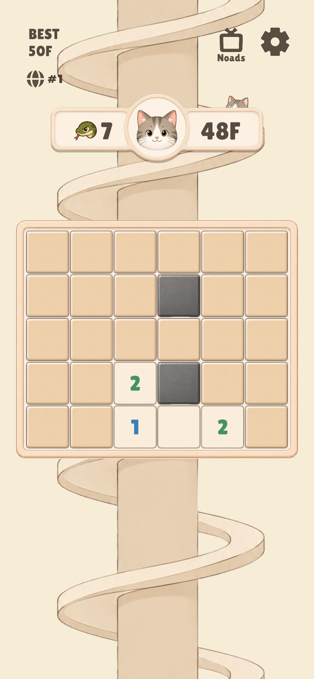 Meow Sweeper Tower Screenshot 1