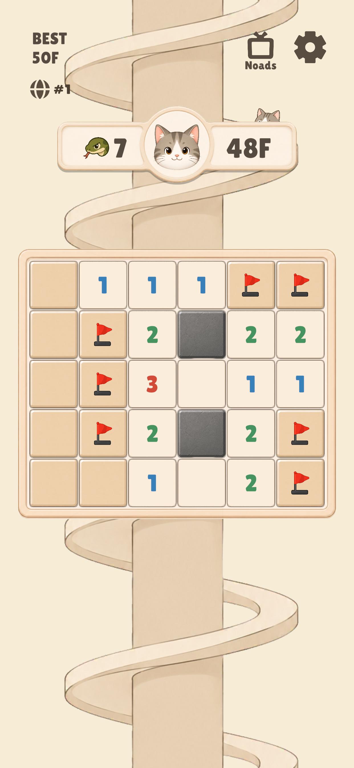 Meow Sweeper Tower Screenshot 2